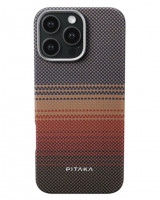 Накладка для i-Phone 16 Pro 6.3" Pitaka Tactile Woven Case&amp;Grip 3 (Sunset)