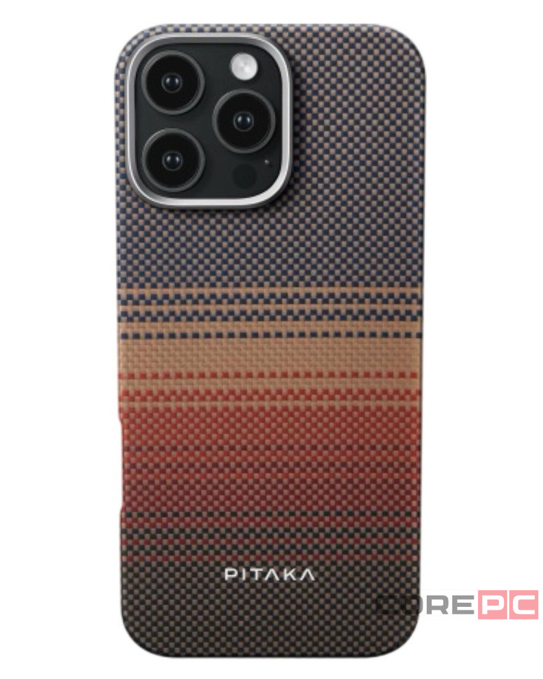 Накладка для i-Phone 16 Pro 6.3" Pitaka Tactile Woven Case&Grip 3 (Sunset)
