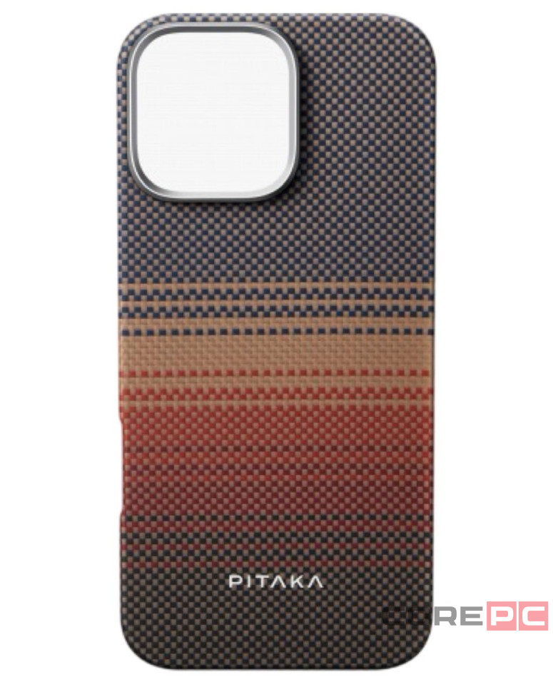 Накладка для i-Phone 16 Pro 6.3" Pitaka Tactile Woven Case&Grip 3 (Sunset)