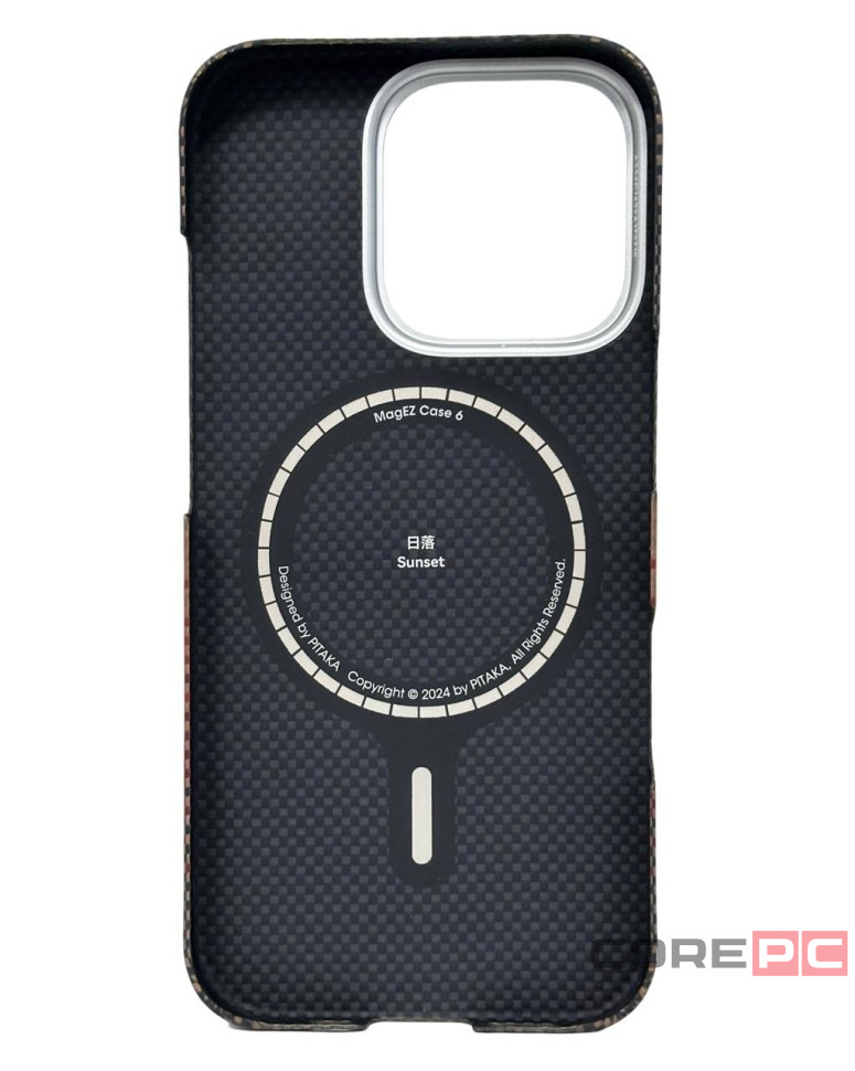 Накладка для i-Phone 16 Pro 6.3" Pitaka Tactile Woven Case&Grip 3 (Sunset)