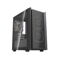 Компьютерный корпус Powercase Mistral SM03 TG ARGB Black (CMMSM03B-A3)