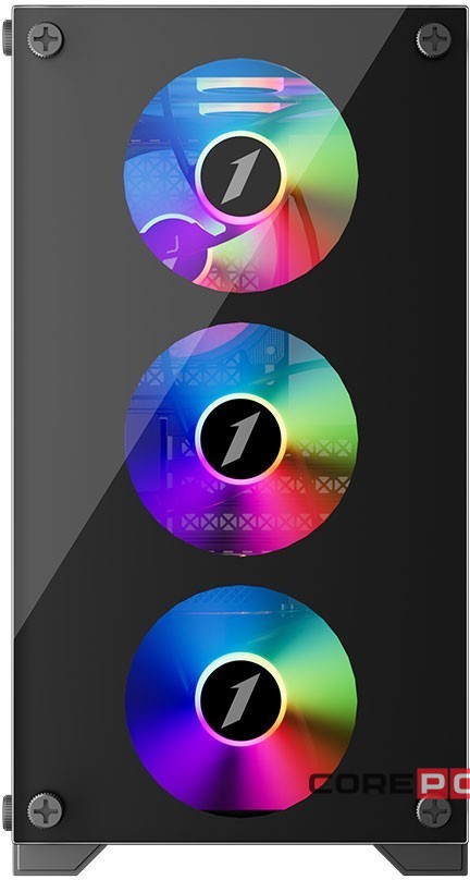 Компьютерный корпус 1STPLAYER FIREBASE X2-M LED Black (X2-M-4F1)