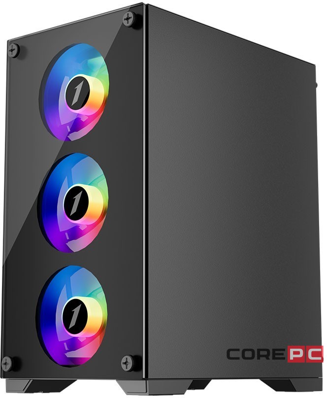 Компьютерный корпус 1STPLAYER FIREBASE X2-M LED Black (X2-M-4F1)