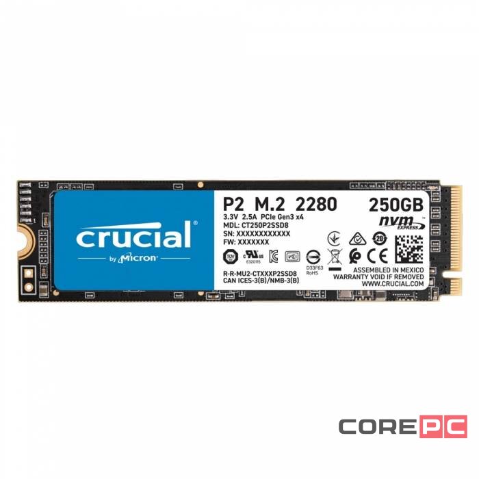 Твердотельный накопитель CRUCIAL 250 Gb P2 CT250P2SSD8