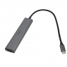 USB-хаб Ugreen Type-C 5в1 3USB/HDMI/Type-C серый