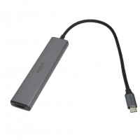 USB-хаб Ugreen Type-C 5в1 3USB/HDMI/Type-C серый