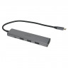 USB-хаб Ugreen Type-C 5в1 3USB/HDMI/Type-C серый