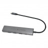 USB-хаб Ugreen Type-C 5в1 3USB/HDMI/Type-C серый