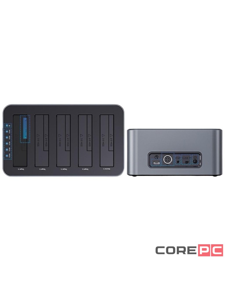 Док-станция для 5 HDD Orico 6656C3-C 5Gbps USB3.0/USB-C черная