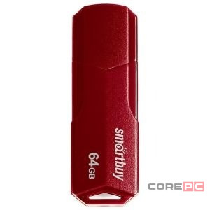 USB флеш накопитель Smartbuy 64GB Clue Burgundy (SB64GBCLU-BG)