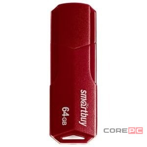 USB флеш накопитель Smartbuy 64GB Clue Burgundy (SB64GBCLU-BG)