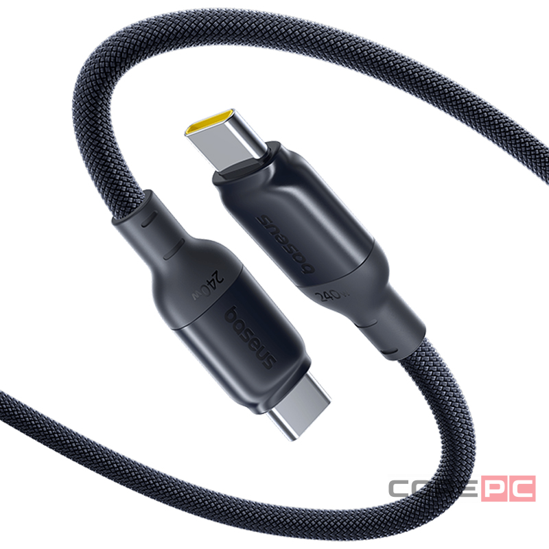Кабель-зарядка Type-C на Type-C Baseus PicoGo 240W 2м (E0423301) чёрный