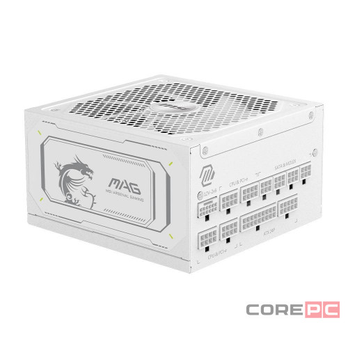 Блок питания MSI 1000W MAG A1000GL PCIE5 White (306-7ZP9B51-CE0) 16 Pin (PCIe 5.1 Connector Cable Details)