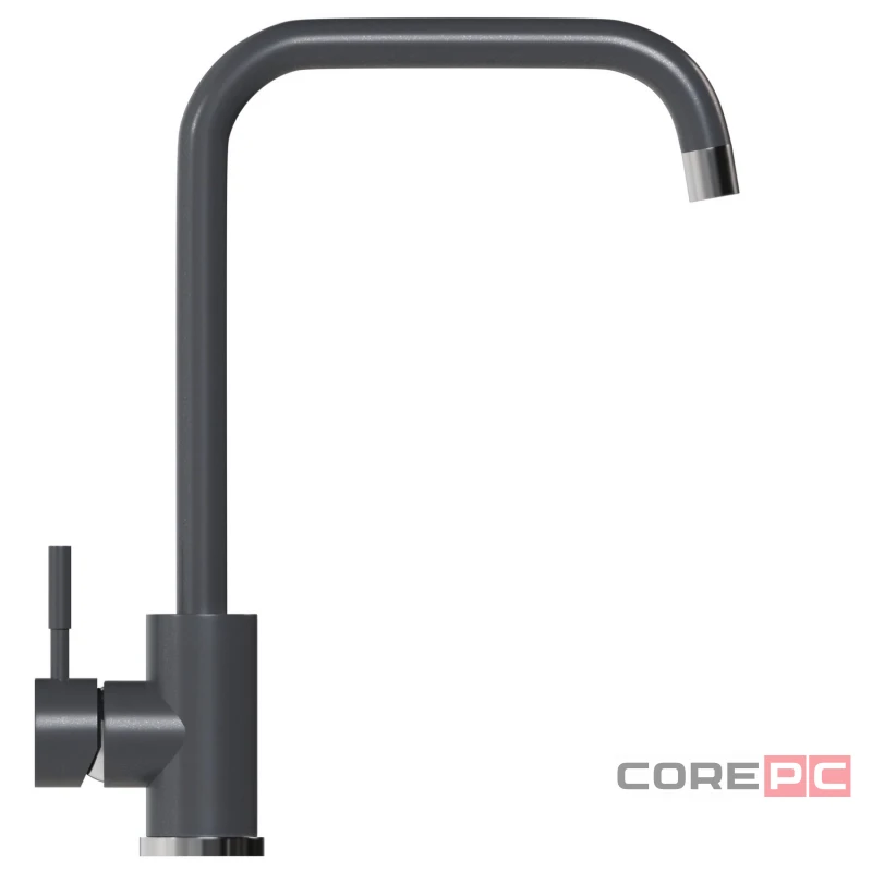 Смеситель для кухни MIXLINE МЛ-ГС12/ML-GS12 (342), рычажное управление, цвет графит