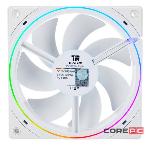 Комплект вентиляторов для корпуса Thermalright TL-S12W-S ARGB White (TRTLS12WS.3P)