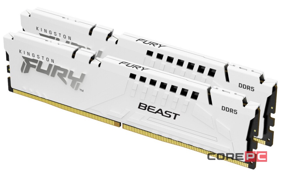 Оперативная память 64 Gb 6000 MHz Kingston FURY Beast White (KF560C30BWK2-64)
