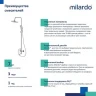 Душевая система Milardo 35к RORSB4FM06 Рора (Rora) лейка тропический душ, хром