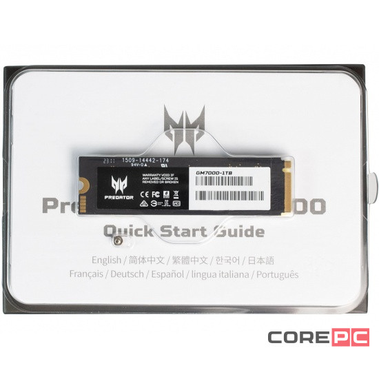 Твердотельный накопитель Acer 4000 Gb Predator (BL.9BWWR.107)