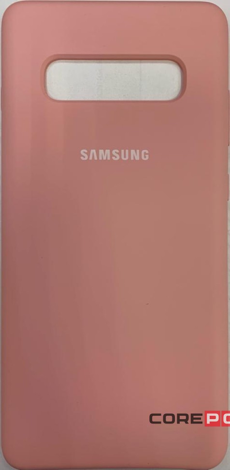 Накладка для Samsung Galaxy S10 Plus Silicone cover розовая