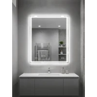Зеркало MIXLINE Адор-Лайт-2 500х700 (ШВ) сенсорный выкл, светодиод. подсветка+подогрев, мини короб