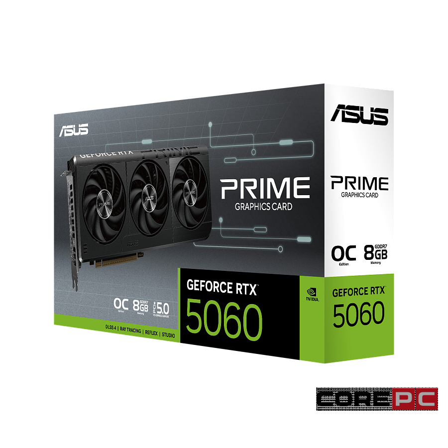 Видеокарта ASUS (PRIME-RTX5060-O8G) GeForce RTX 5060 8GB PRIME OC (90YV0N10-M0NA00)