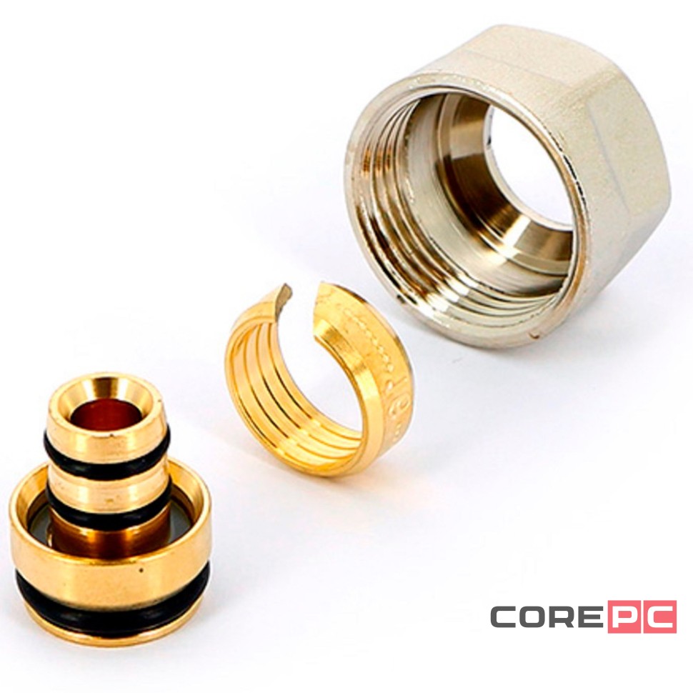 Соединитель Uni-Fitt обжим-В 16(2.0)х3/4quot; ЕК, для коллекторов серии 40X и 42X