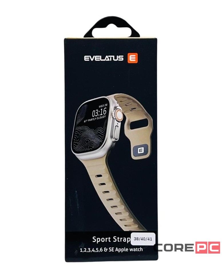 Сменный браслет Evelatus для Apple Watch 38-40-41mm бежевый