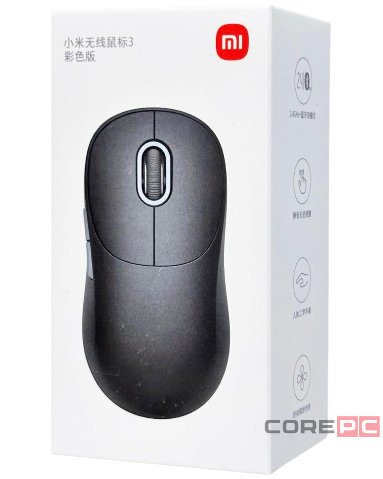 Мышь беспроводная компьютерная Xiaomi Wireless Mouse 3 (XMWXSB03YM) Темно-серый