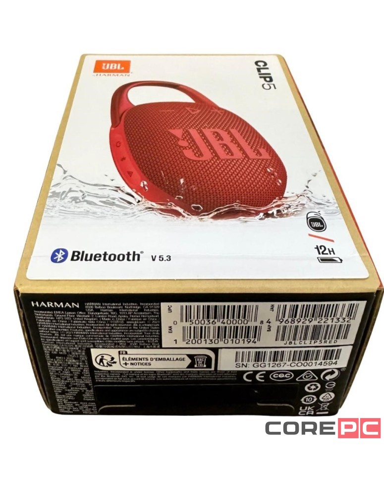 Bluetooth колонка JBL Clip 5 красный
