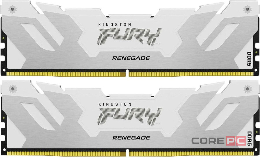 Сток Оперативная память 32 Gb 6400 MHz Kingston FURY Renegade White (KF564C32RWK2-32)