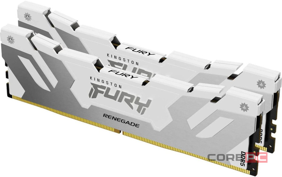 Сток Оперативная память 32 Gb 6400 MHz Kingston FURY Renegade White (KF564C32RWK2-32)