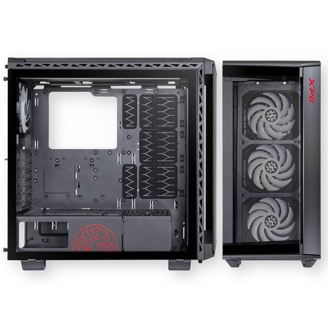 Компьютерный корпус ADATA XPG BATTLECRUISER TG ARGB Black BATTLECRUISER-BKCWW