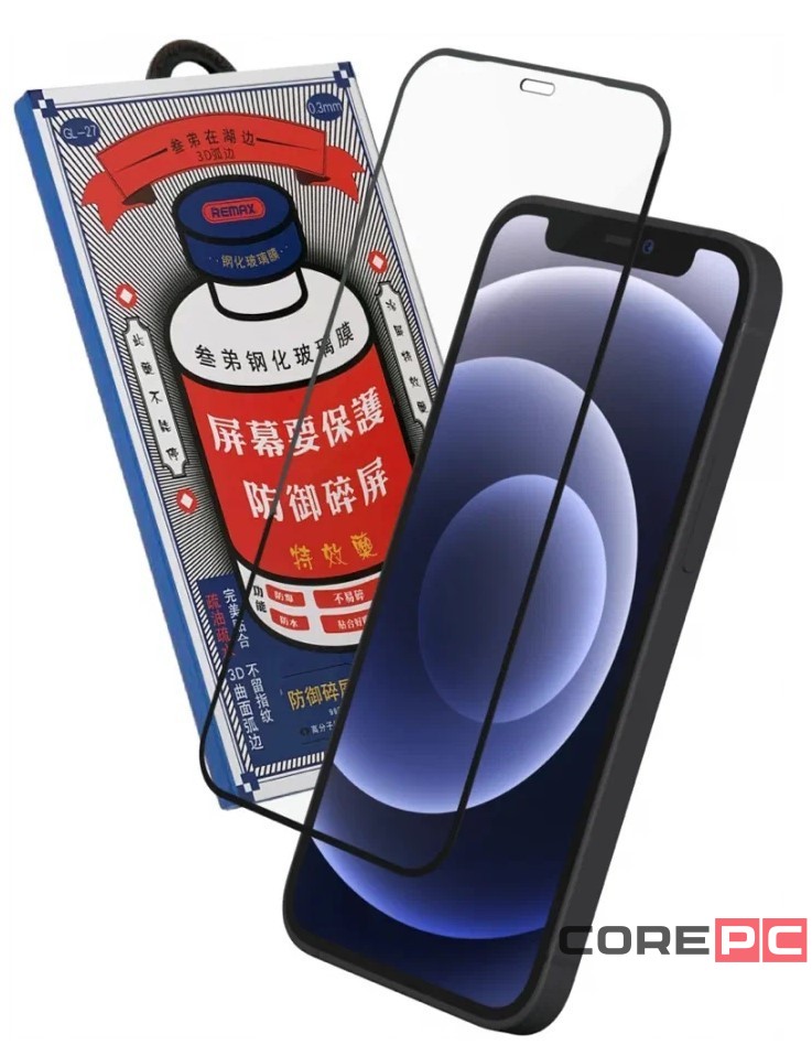 Защитное стекло для i-Phone 16 Pro Max 6.9" Remax GL-27 3D чёрное