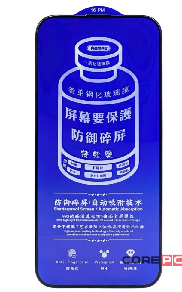 Защитное стекло для i-Phone 16 Pro Max 6.9" Remax GL-27 3D чёрное