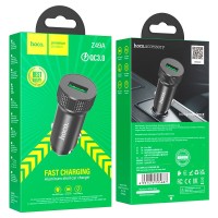 Автомобильное заряд. устр. Hoco Z49A 1USB QC3.0 черное