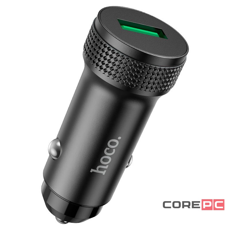 Автомобильное заряд. устр. Hoco Z49A 1USB QC3.0 черное