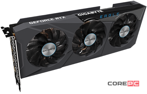 Видеокарта Gigabyte (GV-N4070EAGLE OCV2-12GD) GeForce RTX 4070 12GB EAGLE OCV2