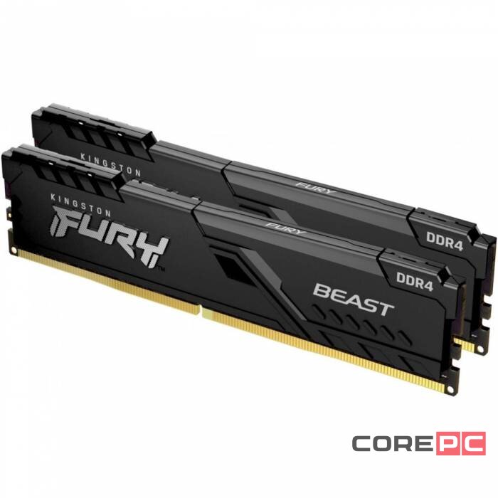 Оперативная память 16 Gb 3733 MHz Kingston FURY Beast Black (KF437C19BBK2/16)