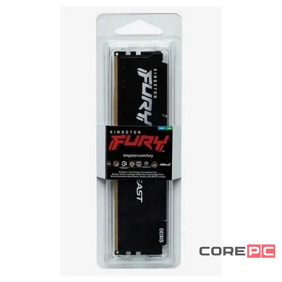 Оперативная память 16 Gb 6400 MHz Kingston FURY Beast Black (KF564C32BB-16)