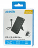 Powerbank с беспроводной зарядкой Anker Zolo (A1685) 10000mAh 30W 1USB/1C с проводом Type-C черный