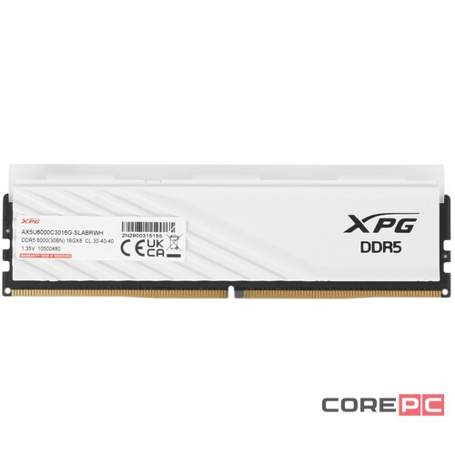Оперативная память 16 Gb 6000 MHz ADATA XPG LANCER Blade RGB White (AX5U6000C3016G-SLABRWH)