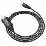 Кабель-переходник Hoco UA16 Type-C (папа) на HDMI 4K (папа) 2м чёрный