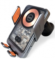 Держатель в автомобиль в воздуховод c беспроводной зарядкой Hoco HW7 15W черный