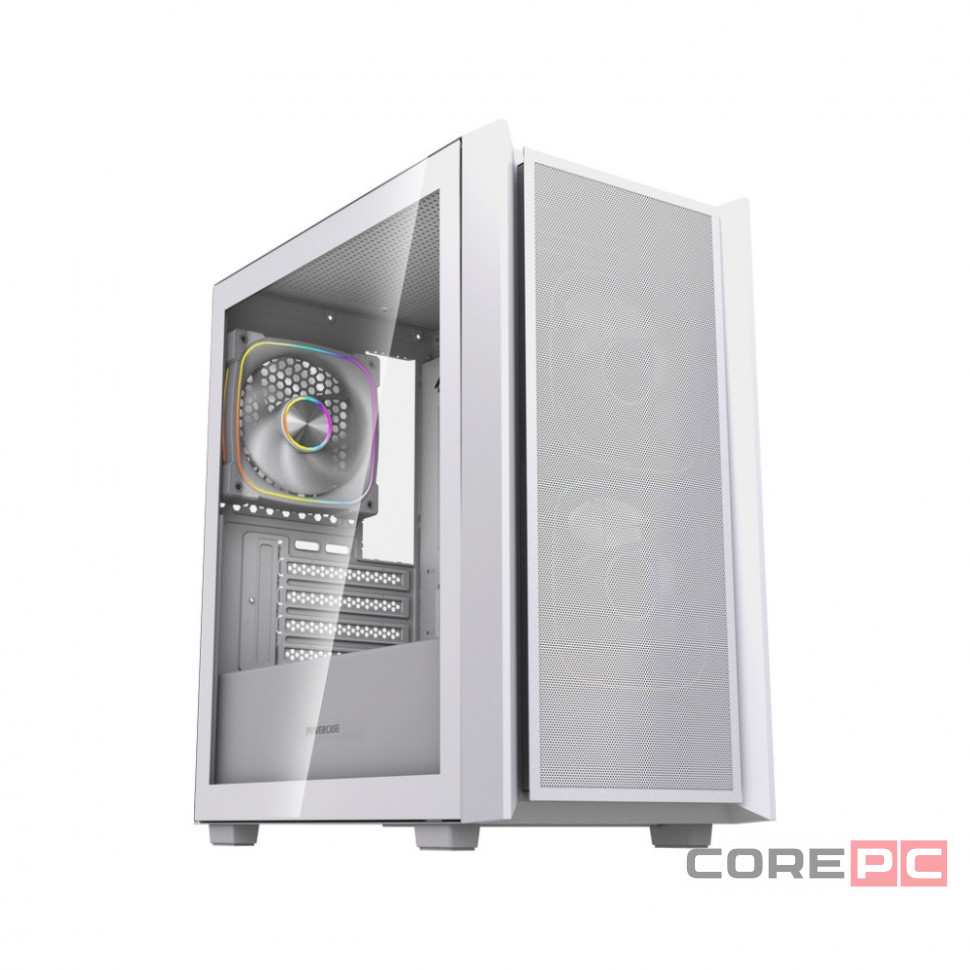Компьютерный корпус Powercase Mistral SM03 TG ARGB White (CMMSM03W-A3)