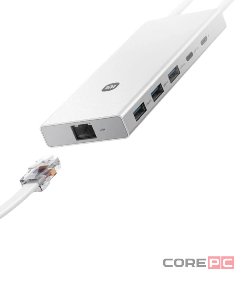 USB-C хаб Xiaomi Usb-A/Type-C 10 в 1 (XMTIO01YM) серебристый