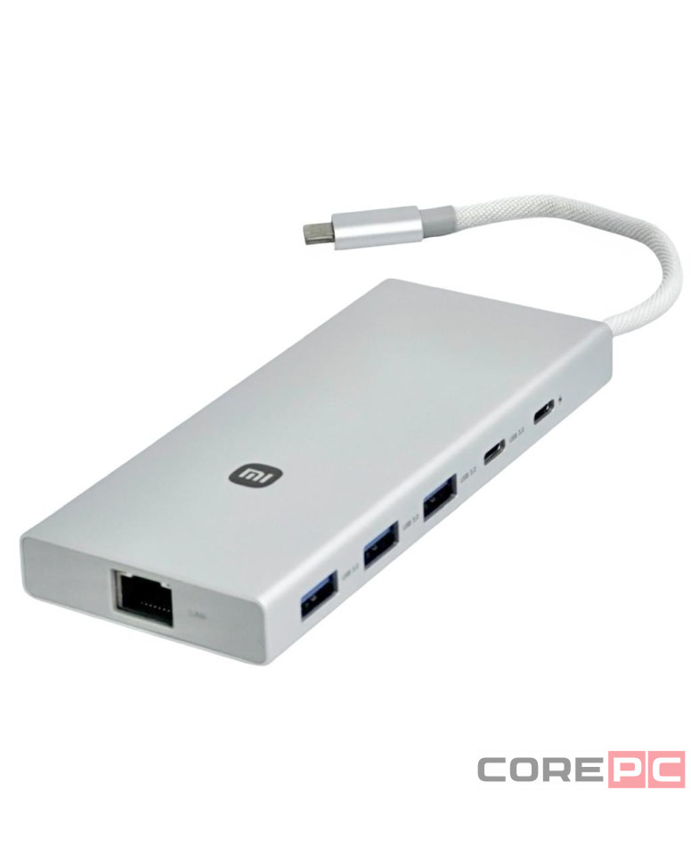 USB-C хаб Xiaomi Usb-A/Type-C 10 в 1 (XMTIO01YM) серебристый