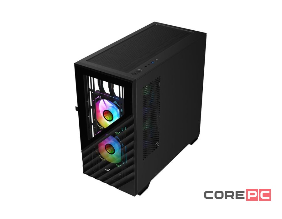 Компьютерный корпус 1STPLAYER DK D7 LED Black (D7-BK-3F1)