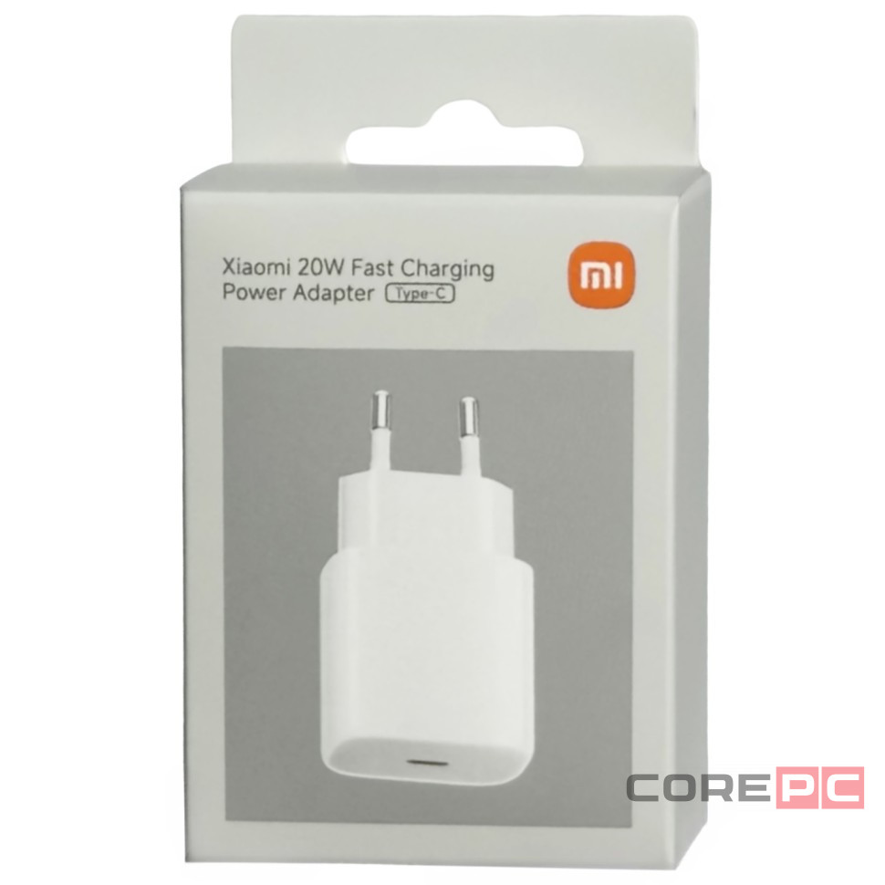 Сетевое зарядное устройство Xiaomi MI 20W Charger 1USB-C 20W (MDY-20-EG) белое
