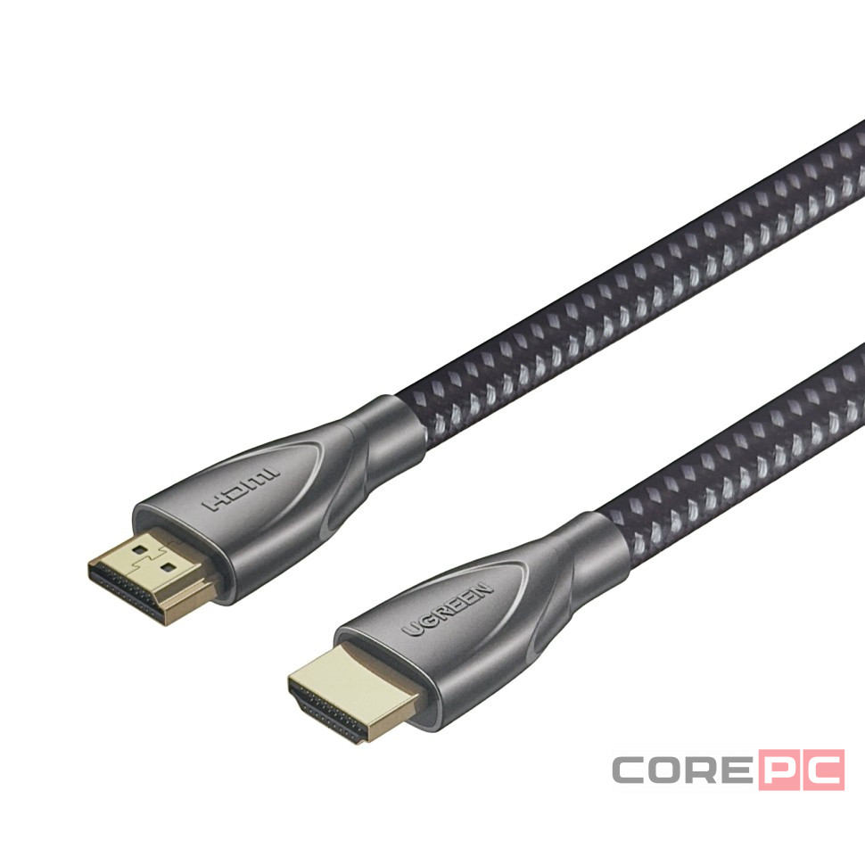 Кабель Ugreen HDMI-HDMI Cable with Carbon Fiber Jacket 3м черный