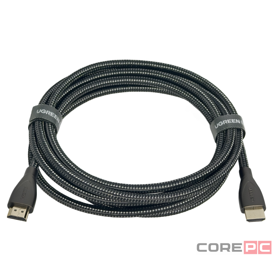 Кабель Ugreen HDMI-HDMI Cable with Carbon Fiber Jacket 3м черный
